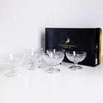 Killarney Crystal Trinity Footed Dessert Gift Set of 6
