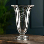 Galway Crystal Medium Footed Masterpiece Vase - Engravable 4