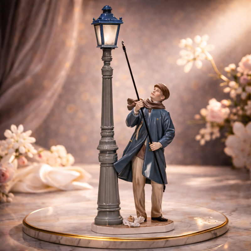 Lladro Figurines Lamplighter