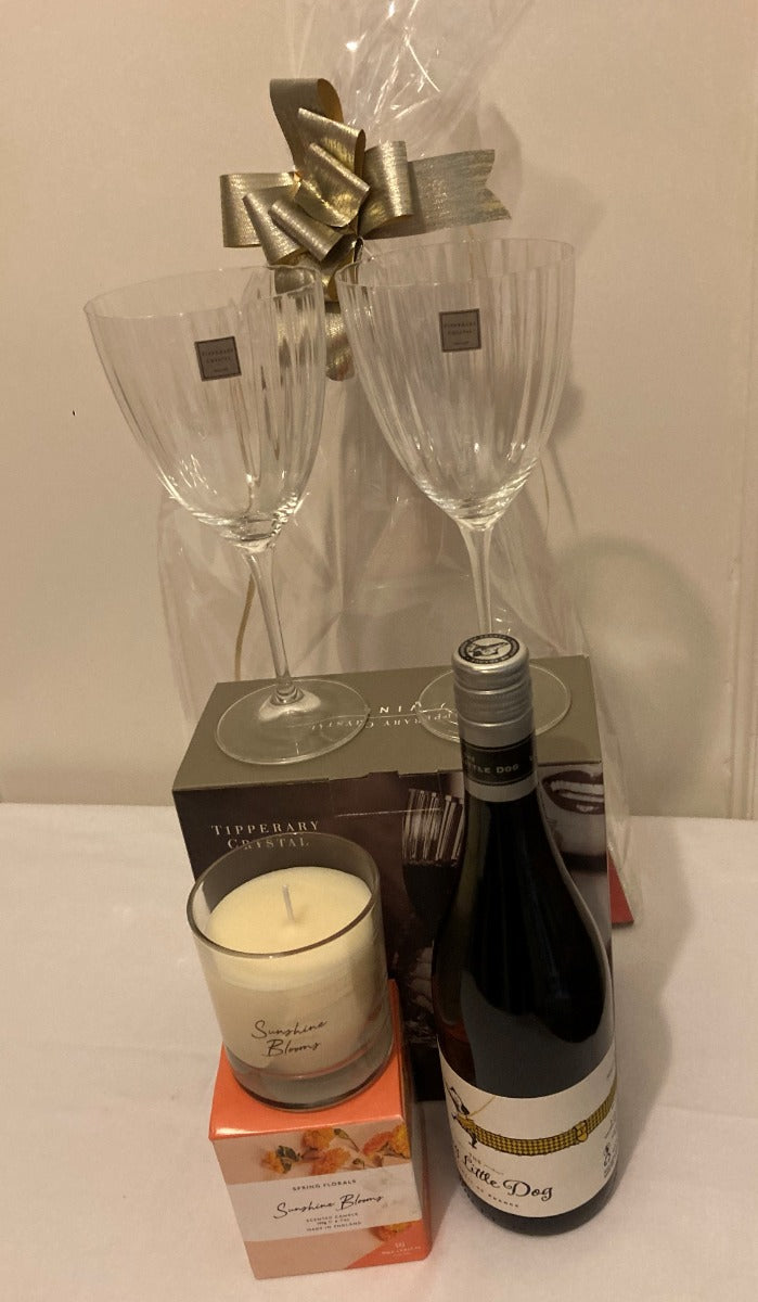 Sparkle Wine Gift Hamper Bag &amp; Ribbon