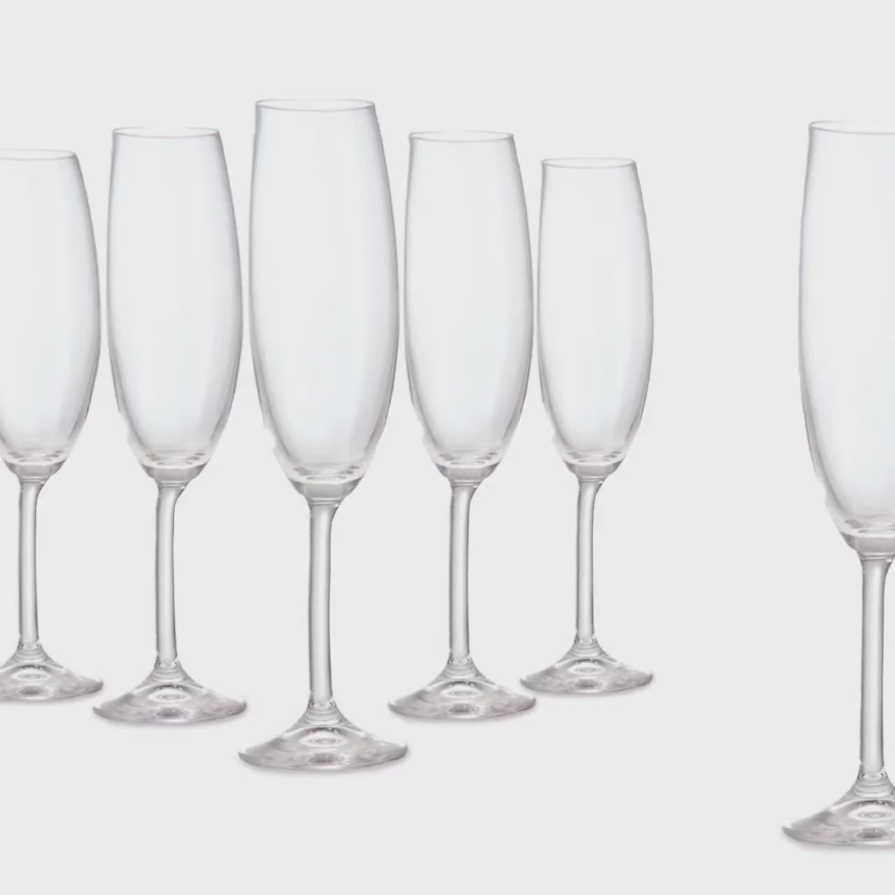 Tipperary Crystal Connoisseur Set of 6 Champagne Flute 220ml video